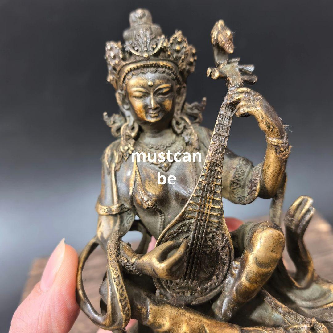 仏教美術 仏像 妙音天女仏像 銅製 銅器 工芸品 置物