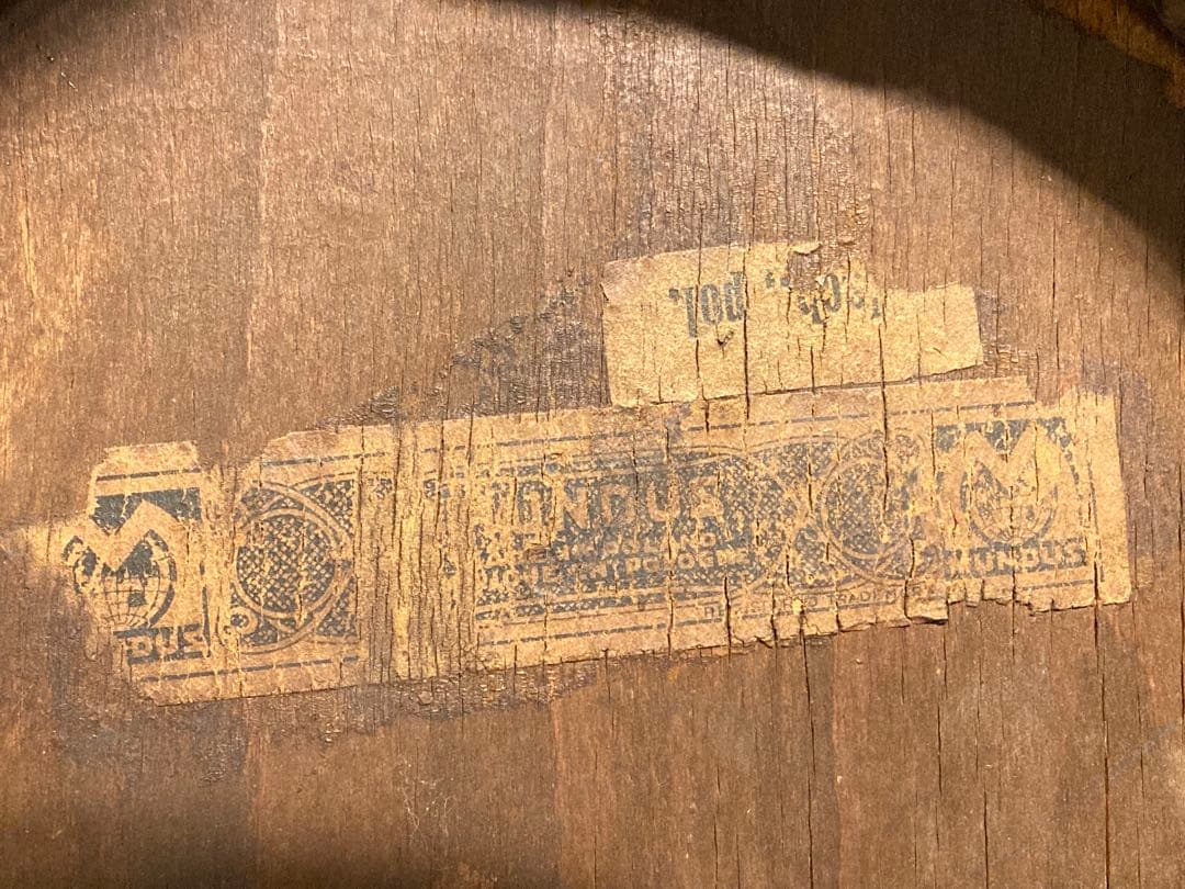 アンティーク 希少 Mundus社 曲木カフェチェア エンボス座面 ベントウッド