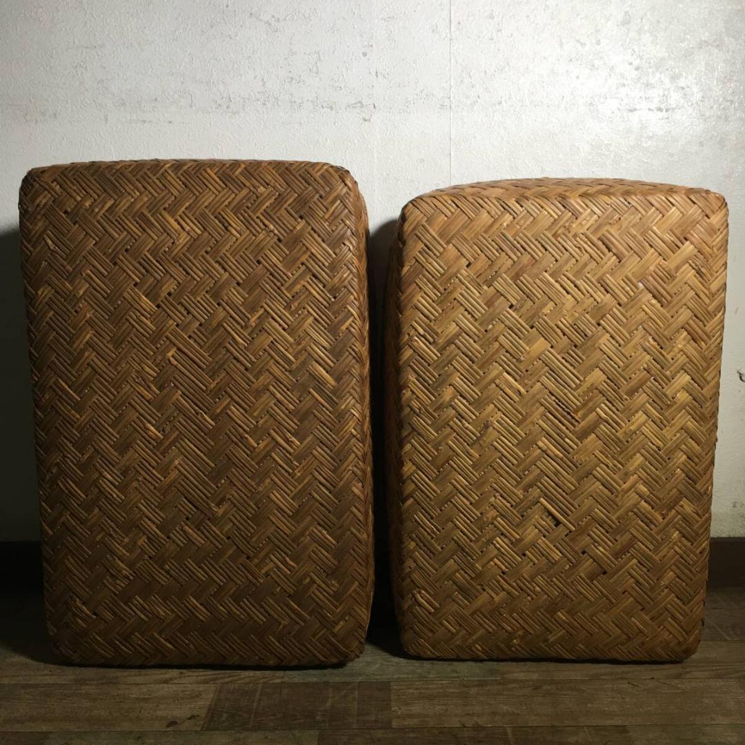 古民具 こうり レトロ 竹行李 柳行李 収納箱 衣装箱 小物入れ 雑貨