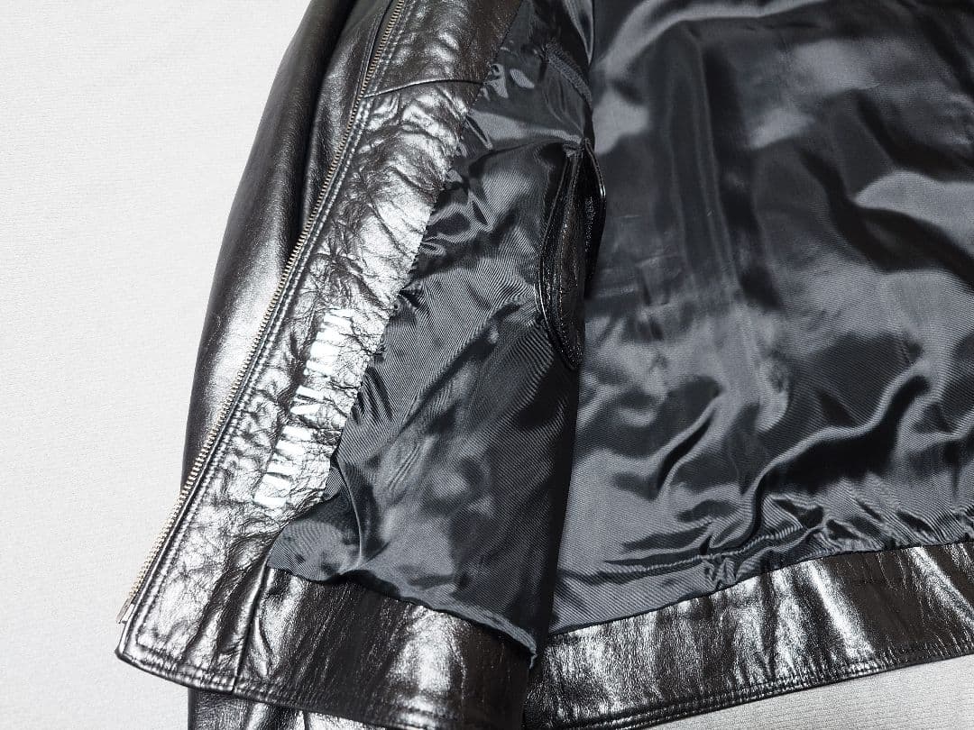 BROTINI シングルライダースジャケット NERO 54/XXL