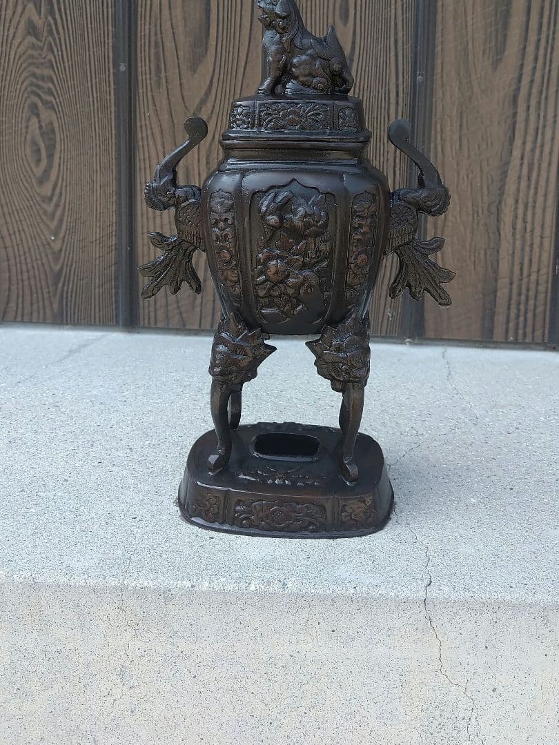 年代物 古美術品　骨董品 蓋付き香炉