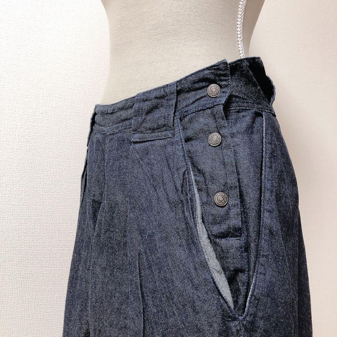 KAPITAL☆キャピタル☆デニム☆ワイドハーフパンツ☆ガウチョパンツ☆1