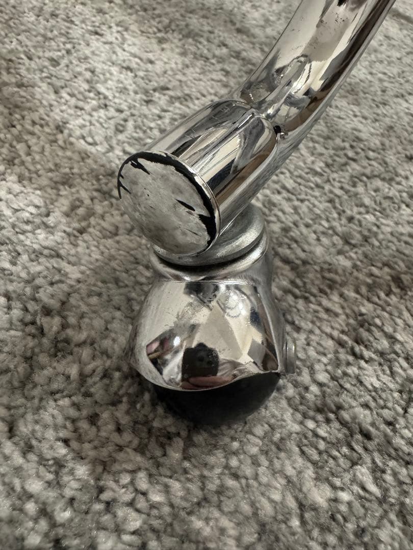 ミッドセンチュリー テーブル ガラス 3段サイドテーブル モダン 机