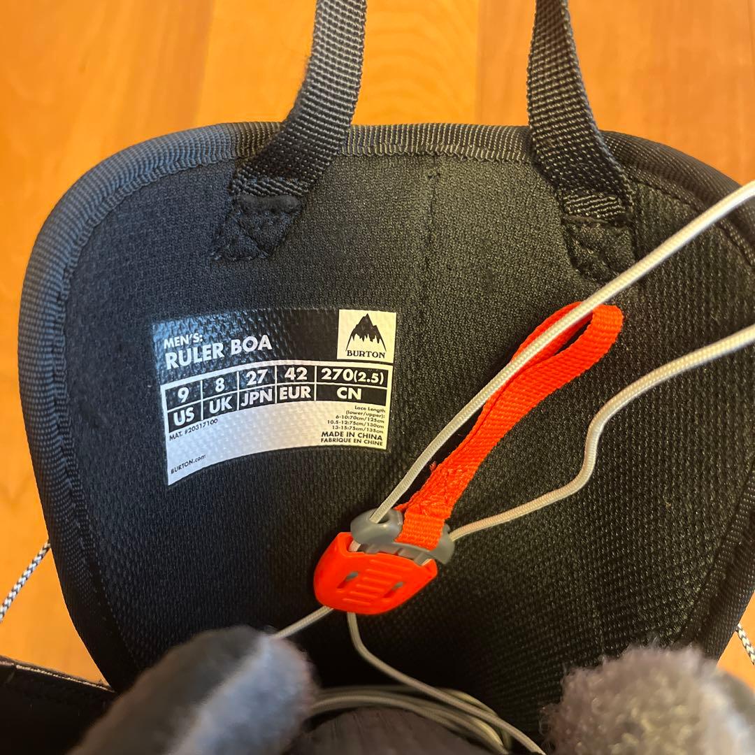 BURTON バートン ルーラー ボア スノーボードブーツ 27.0cm
