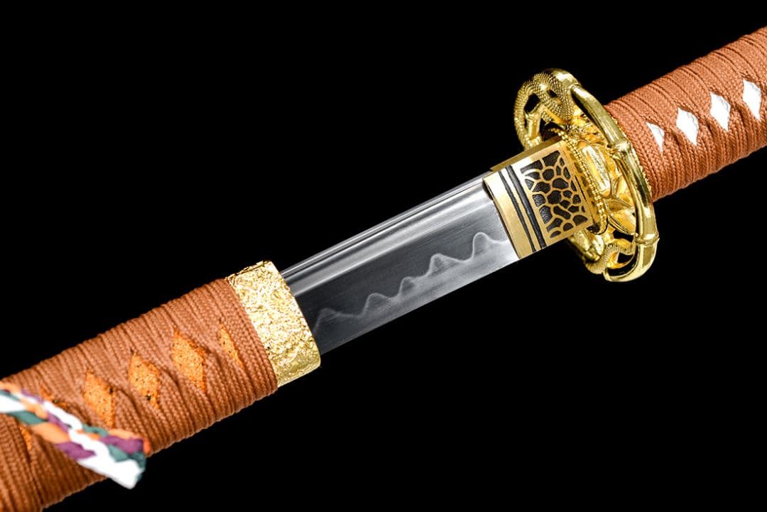 武具　刀装具　日本刀　模造刀   居合刀 【金蛇唐横刀】 直刀