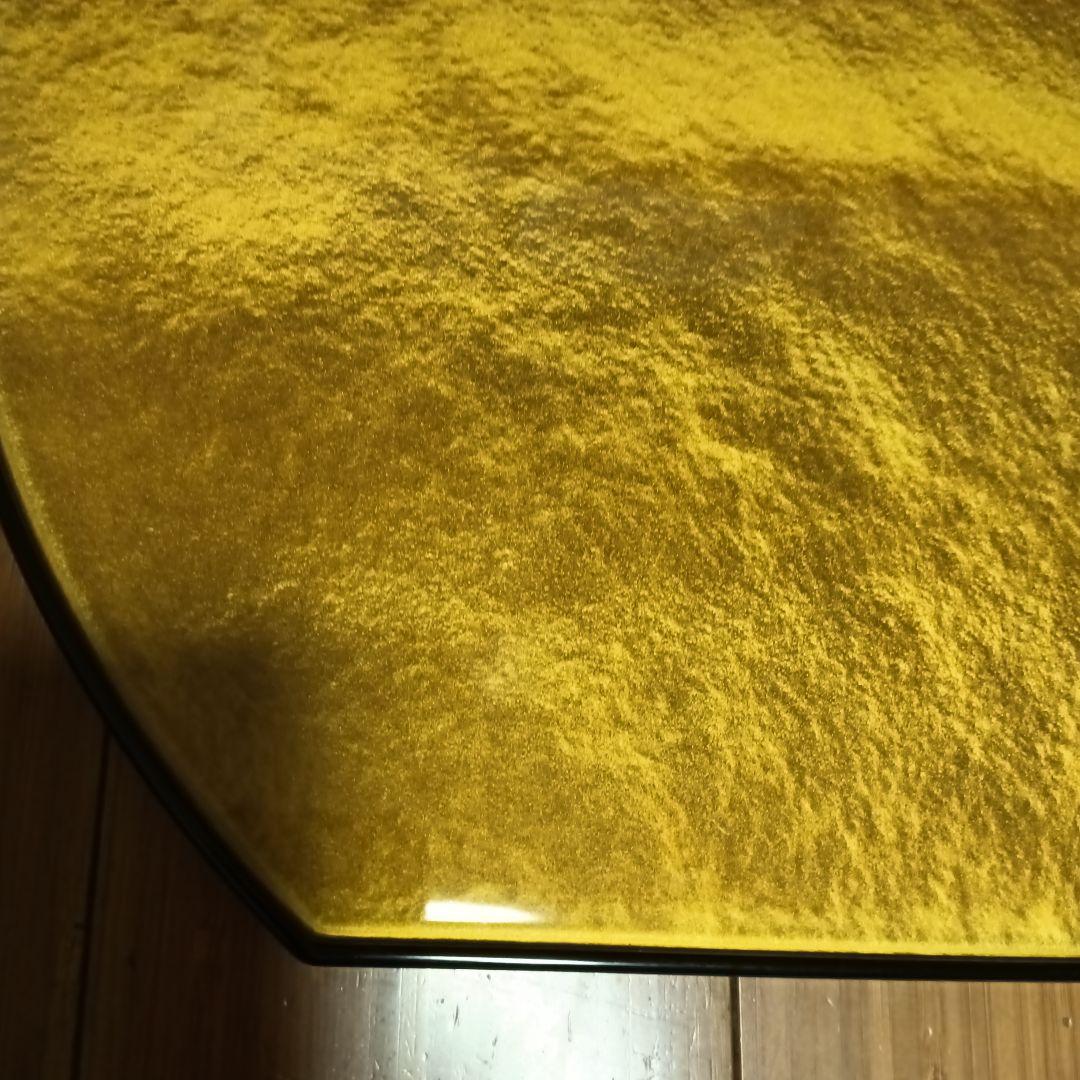 半月両面お膳4枚セット 金のランチョマット ゴールド リバーシブル お正月 お祝