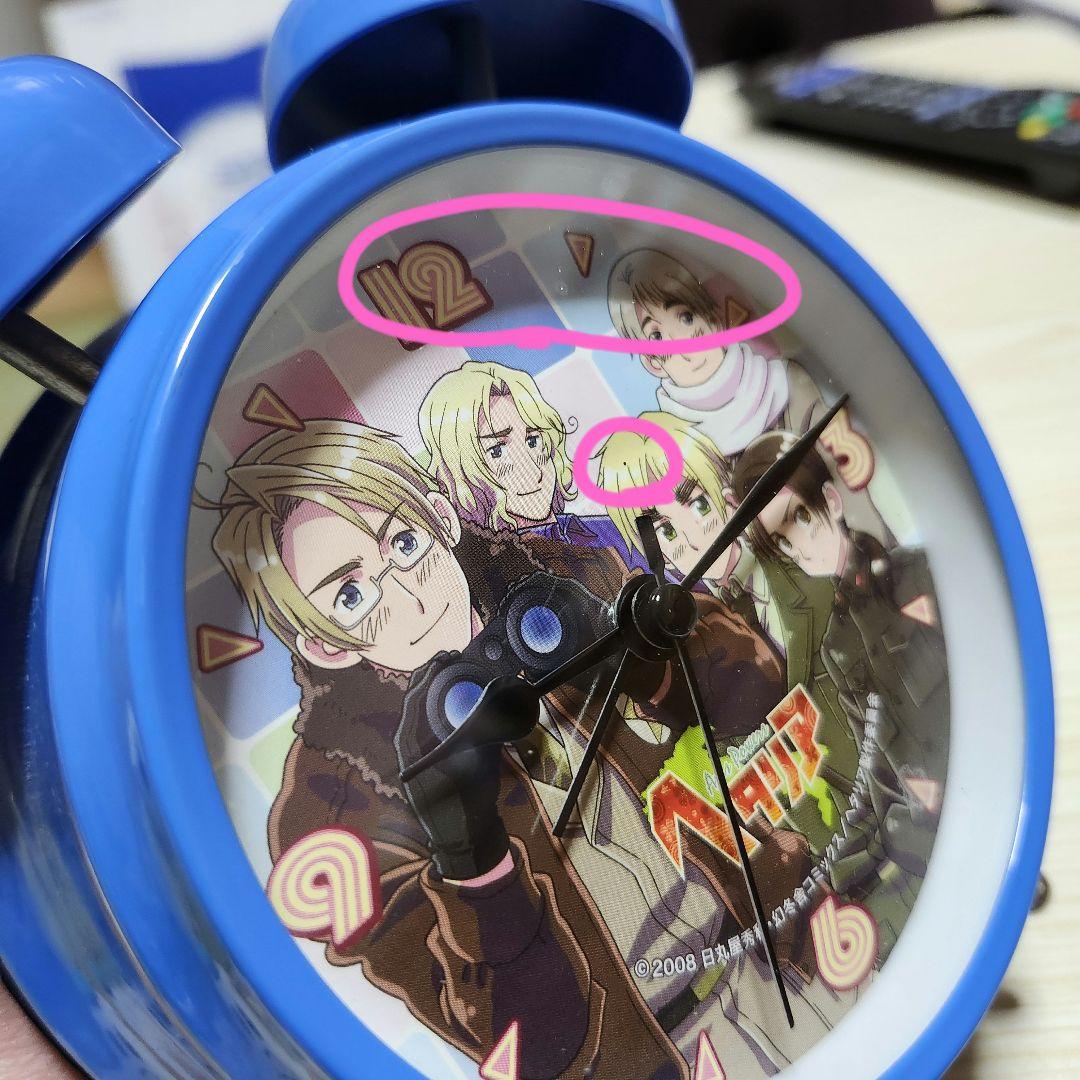ヘタリア連合キャラクター音声付き目覚まし時計