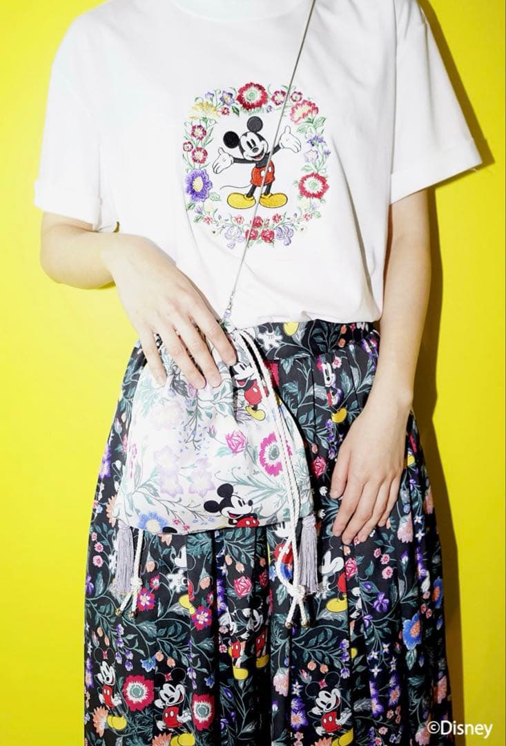 KEITAMARUYAMA 「Disney」print 巾着 ミッキーマウス KEITA MARUYAMA
