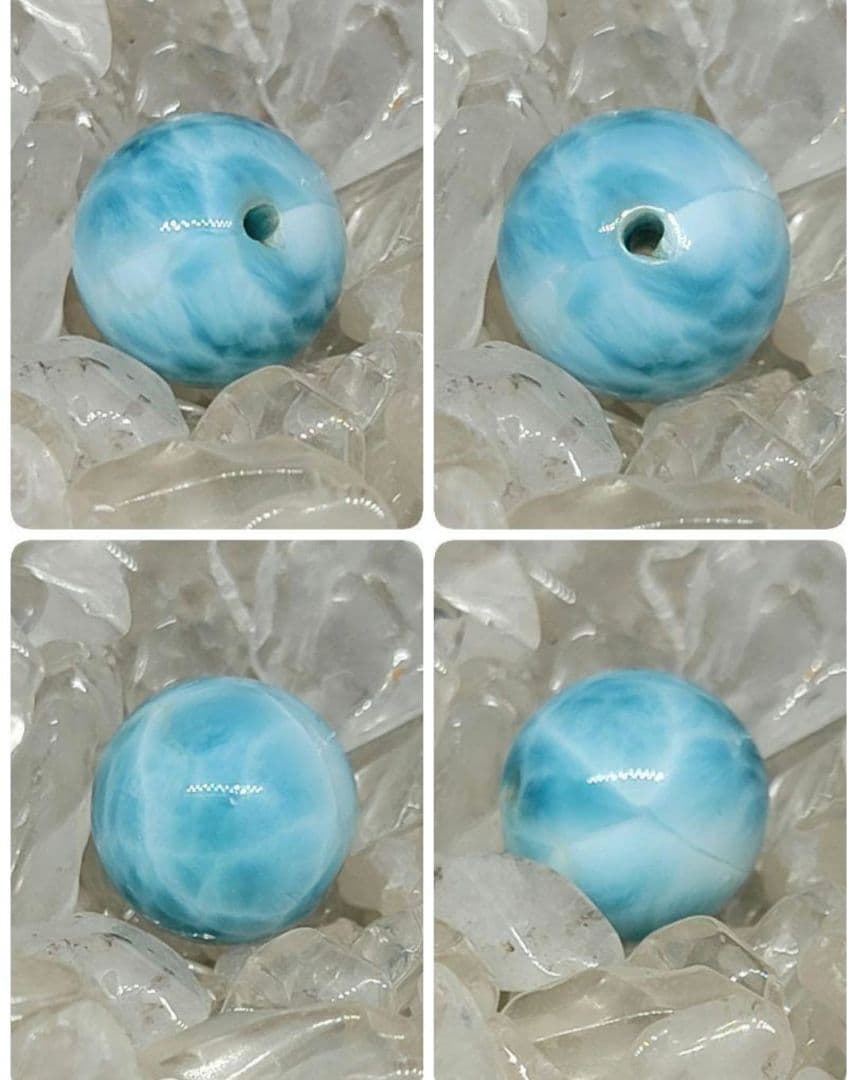 高品質★ ラリマー 約 11.5mm 粒売り ①