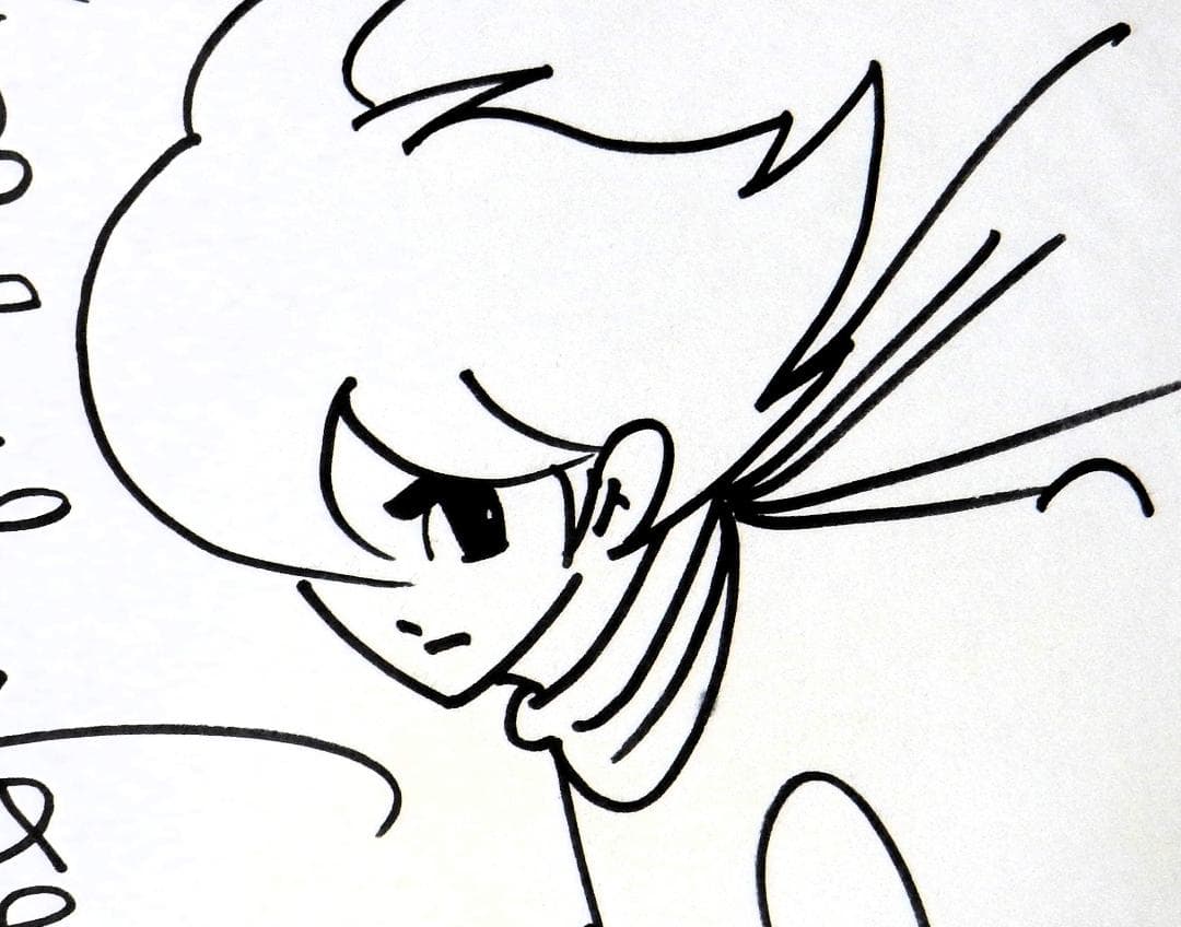 石ノ森章太郎先生 サイン入り色紙 絵・サイボーグ009 サイボーグ009