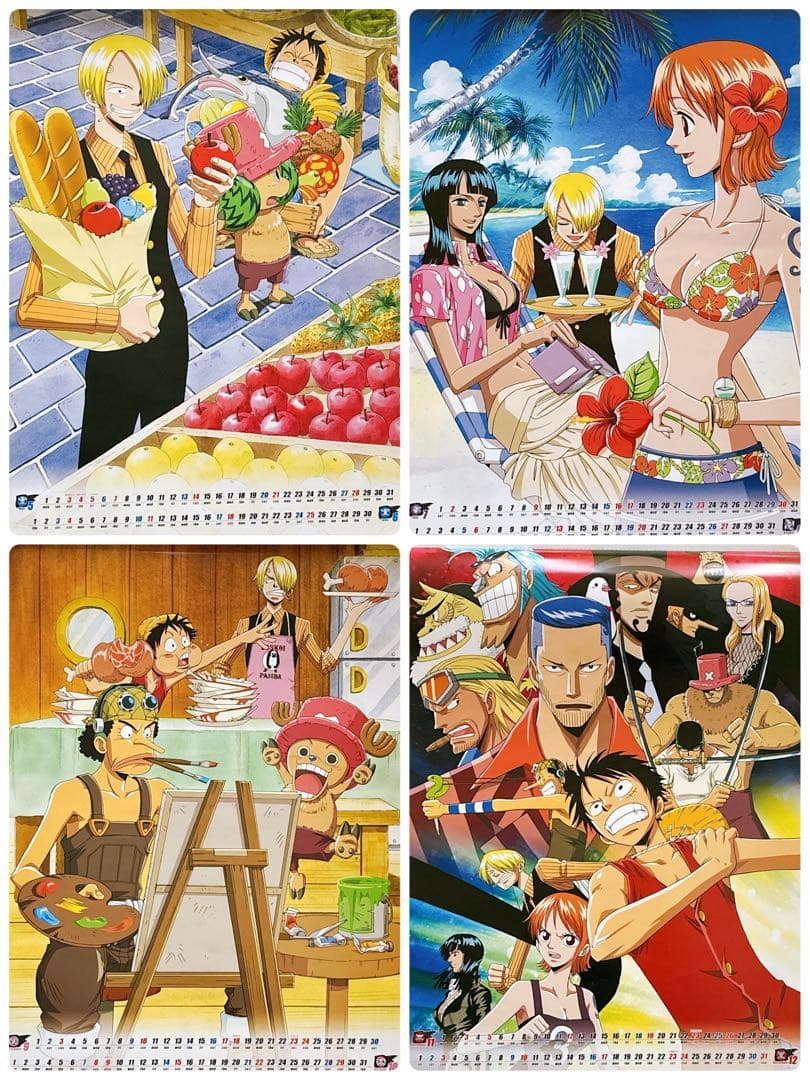 ONE PIECE ワンピース 2005年他 カレンダー まとめ売り 2005年 1月