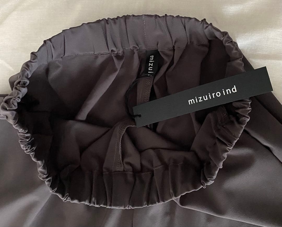 mizuiro ind サルエルパンツ　カラー：チャコールグレー
