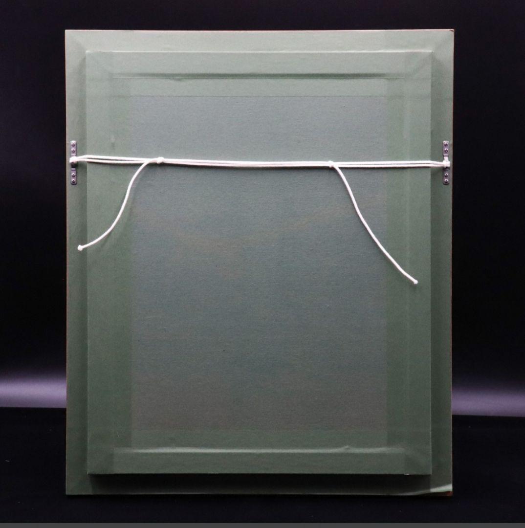 F.RHODES作（直筆サイン入）肉筆 油彩画 美術風景画