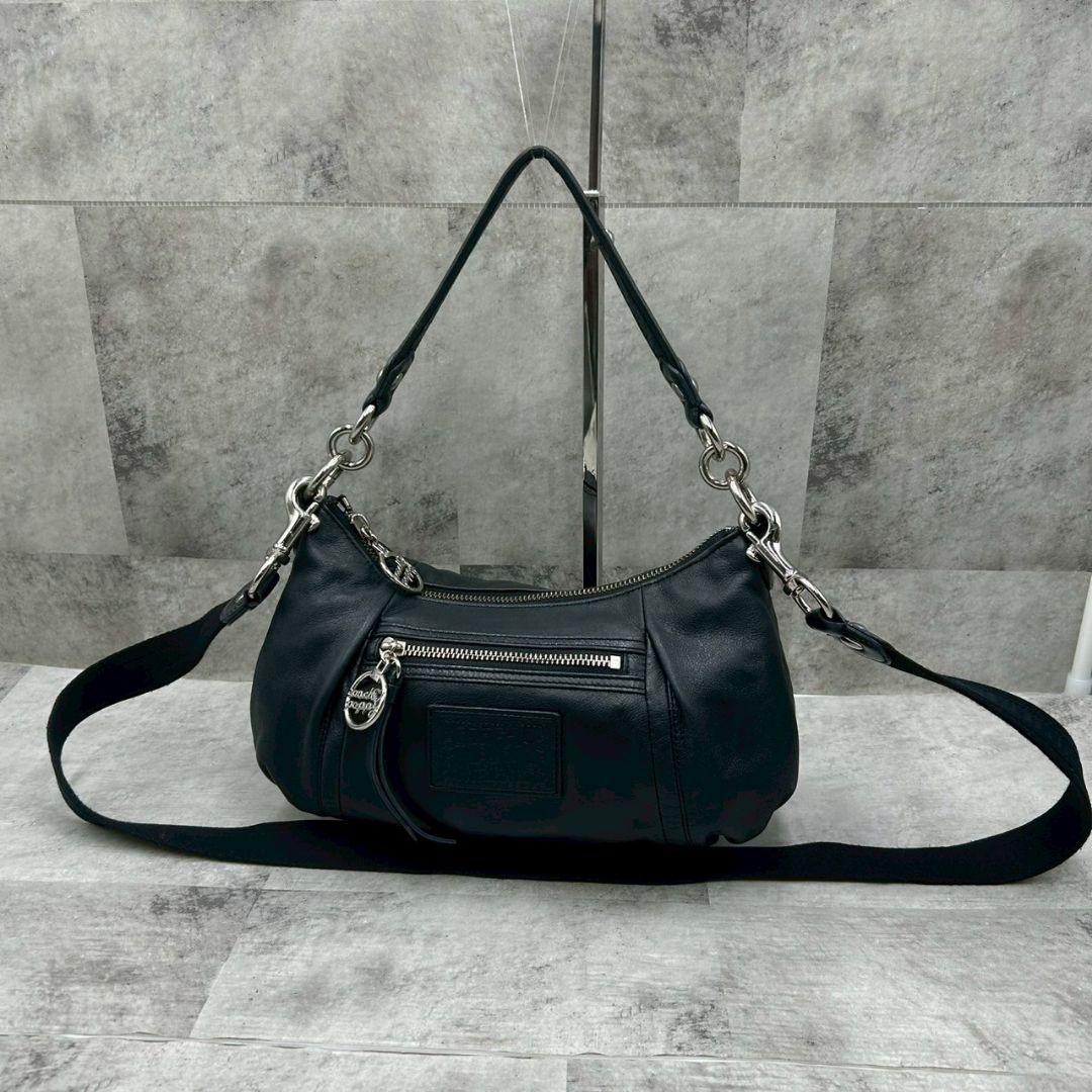 極美品 コーチ ポピー poppy y2k ショルダーバッグ 黒 ワンショルダー