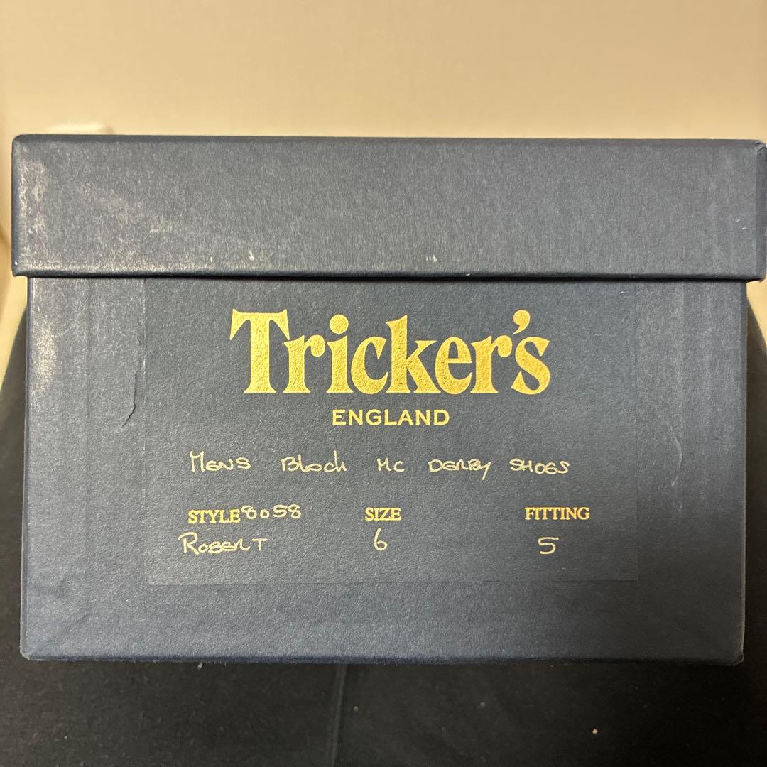 トリッカーズ　ロバート　プレーントゥ　グレインレザー　ブラウン　UK6.0