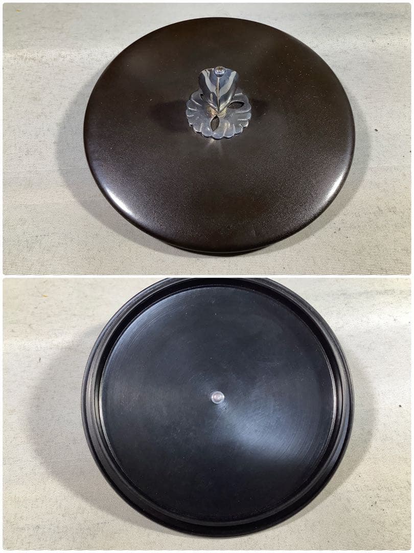 淡々斎好写 唐松地文 独楽釜 釜師 菊池政直 茶道具