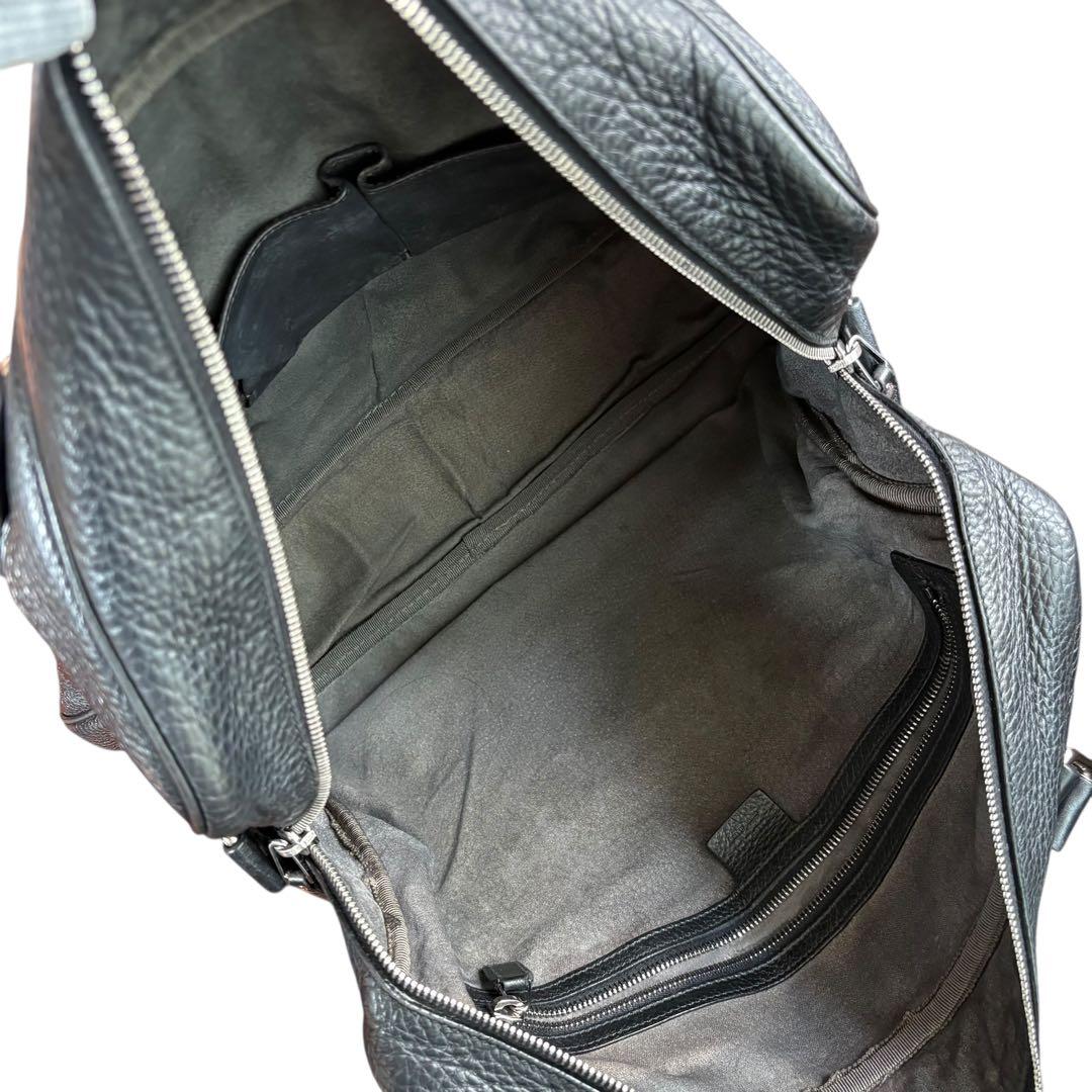 美品✨GUCCI シボ革 ビジネスバッグ 黒 ブリーフケース　ブラック　大人