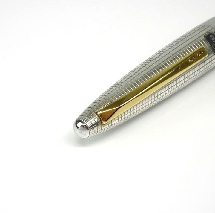 パイロット エリート スターリングシルバー 万年筆 ペン先18k