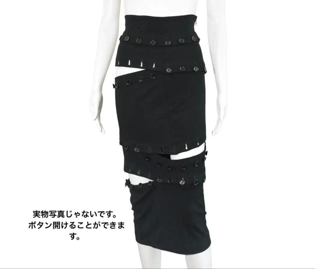 Dolce&Gabbana f/w 2003 ボタン　スカート　モード