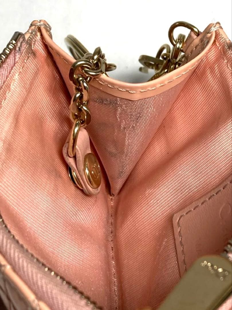 良品　ディオール レディディオール カナージュ　パテントレザー　ケース