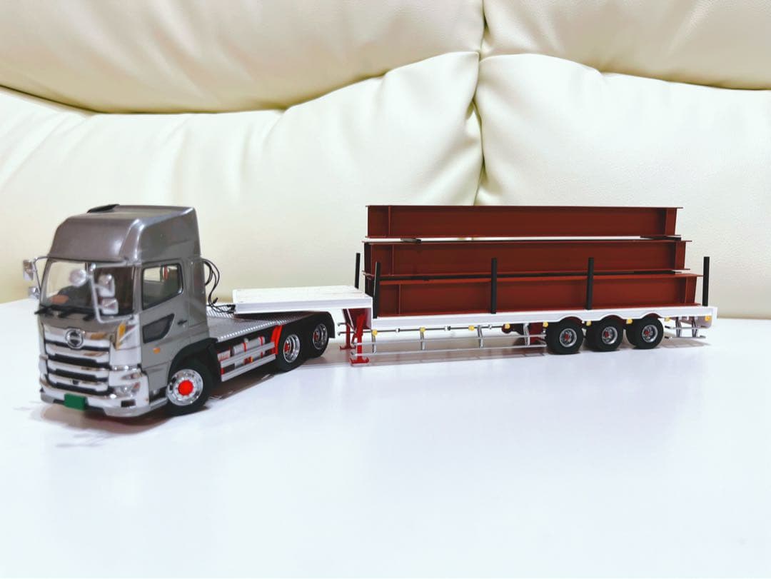 1/50 まな板 H鋼付 トレーラー ケンクラフト 日野 プロフィア　建機　重機