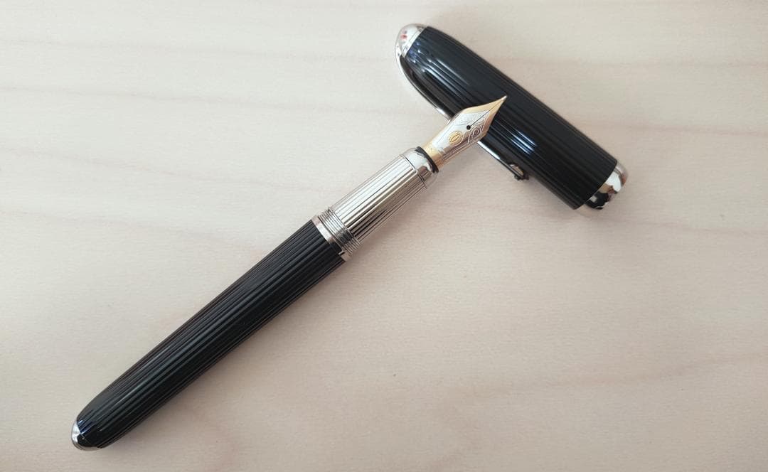 極美品 ルイ カルティエ 18K 万年筆 プラチナフィニッシュ ST170039