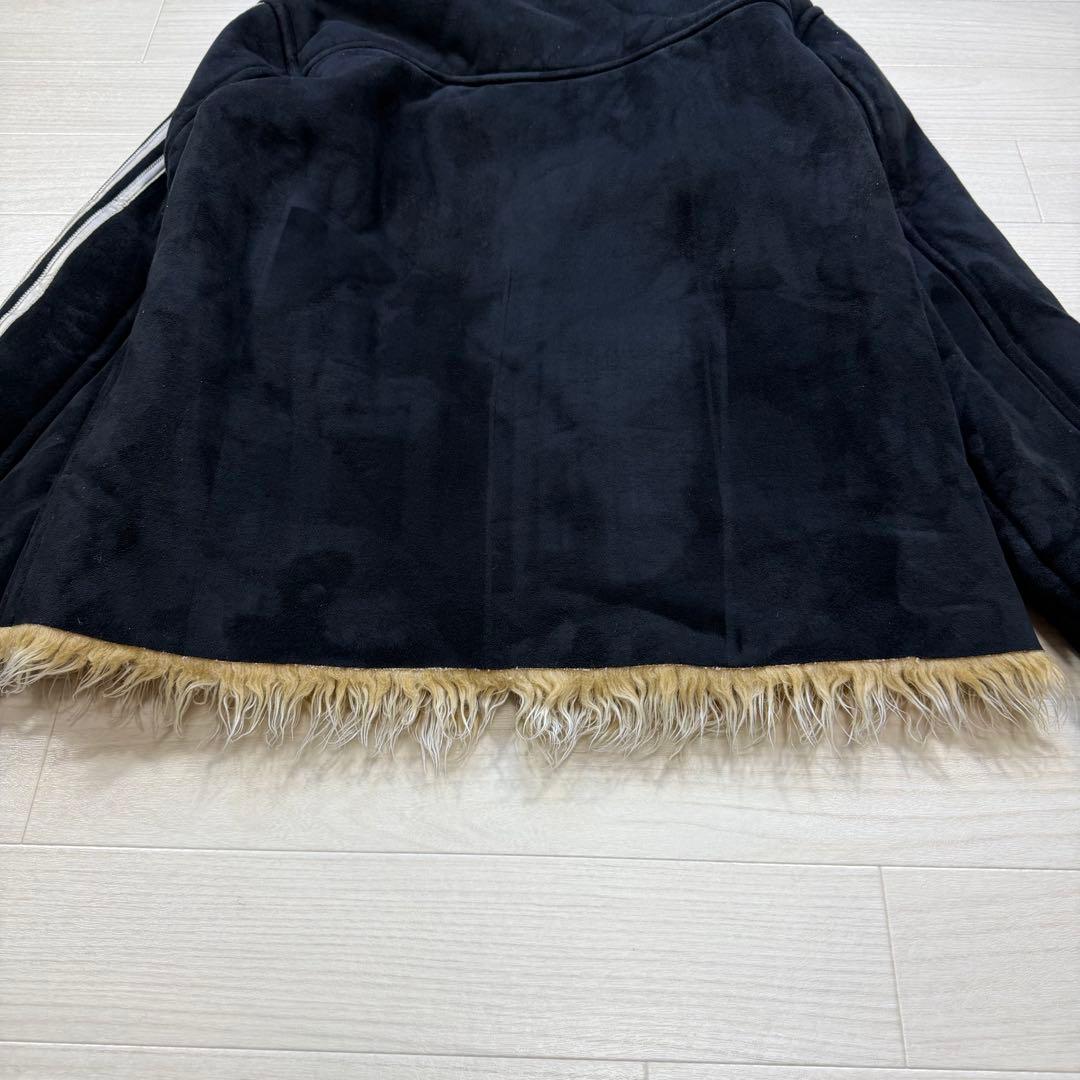 極希少 90s adidas long fur mouton jacket M