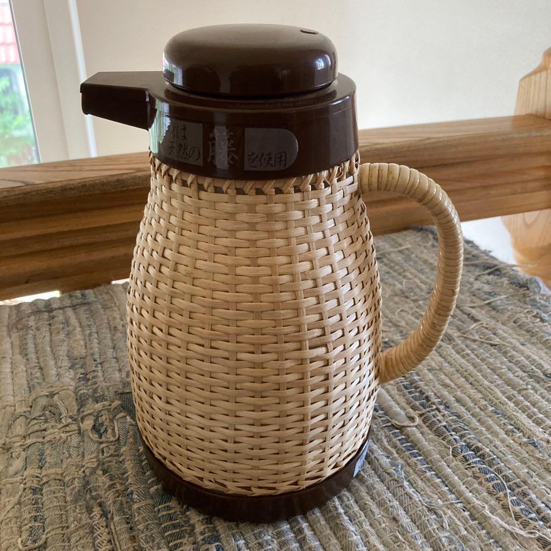 昭和レトロ 象印 籐魔法瓶 750ml - メルカリ