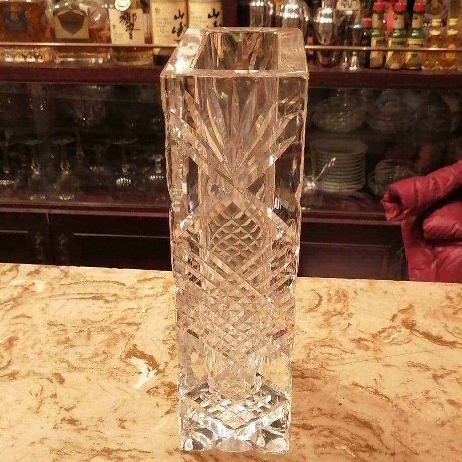 節約 カガミクリスタル 花瓶