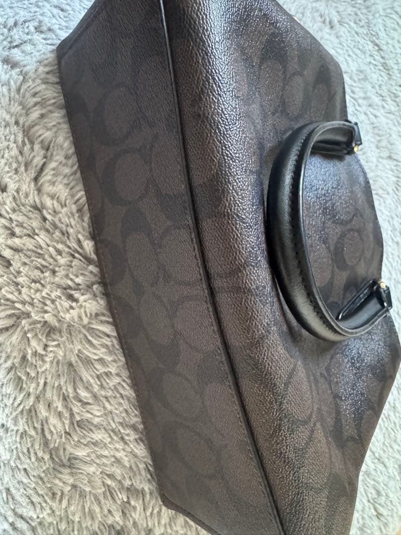 Coach ダークブラウン ハンドバッグ
