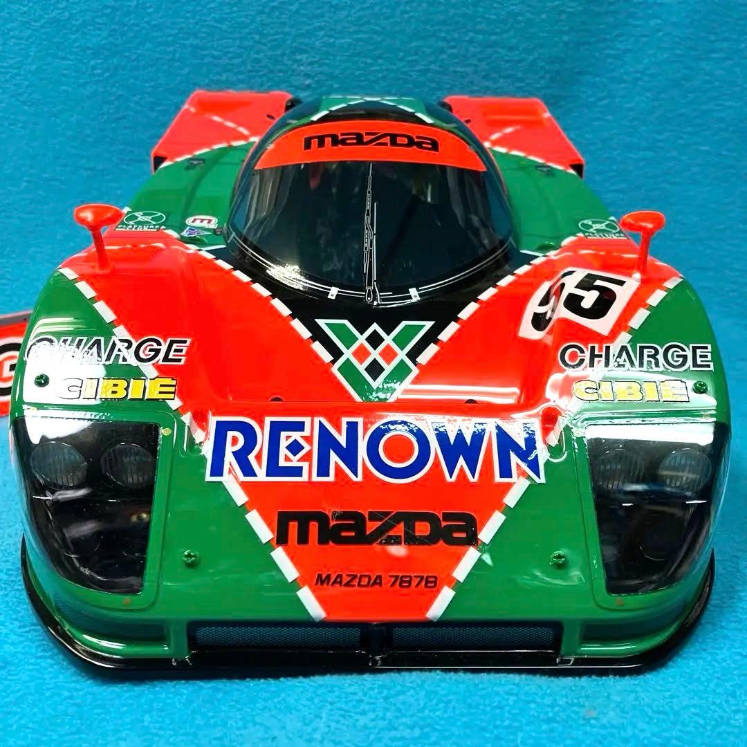 タミヤ RCカーボディ & タイヤ、ホイール　マツダ 787B 塗装ミスあり