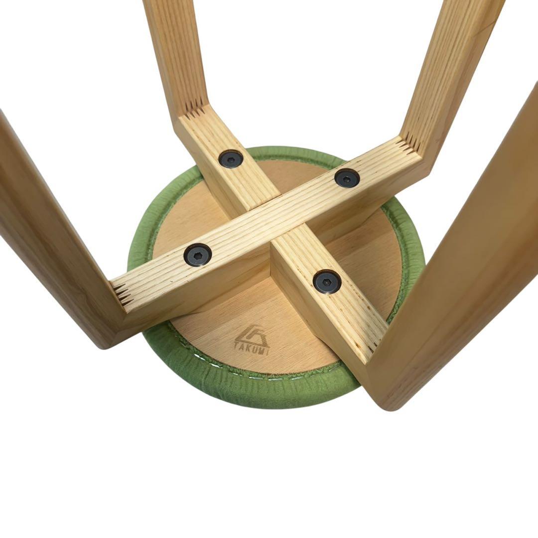 美品　匠工芸 マッシュルームスツール　Sサイズ　ライトグリーン