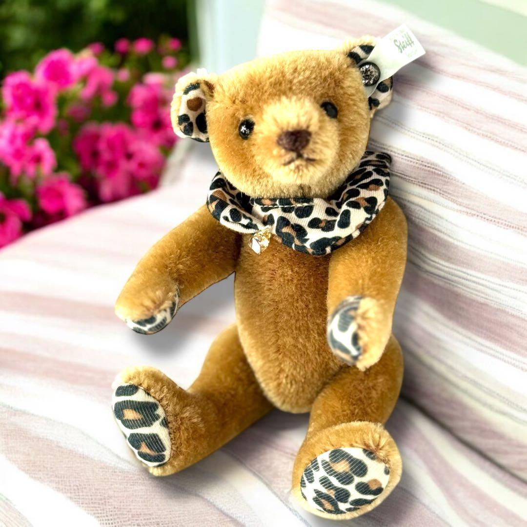 シュタイフ Steiff テディベア レオ 限定 スワロフスキー 美品 レア