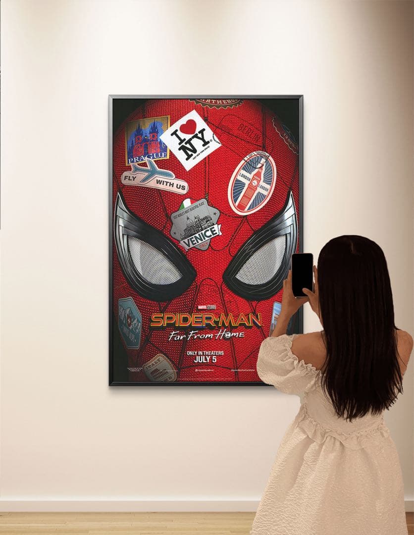 映画館用両面印刷ポスター:スパイダーマン ファーフロムホーム マーベル