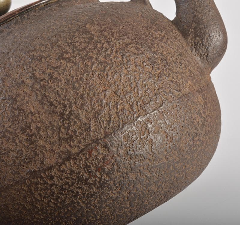 煎茶道具　釜師　高木治良兵衛作　鉄瓶　鉄釜　共箱　J　R5261