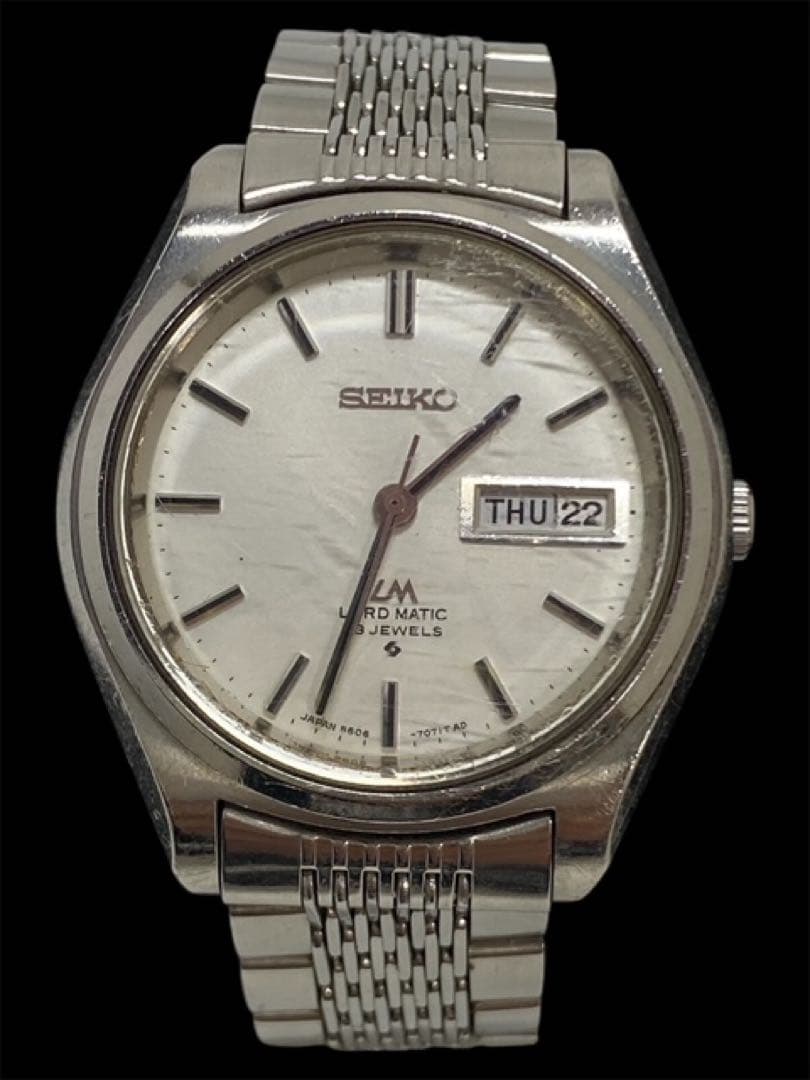 稼働品　セイコー ロードマチック 5606-7070自動巻　腕時計　26セ320