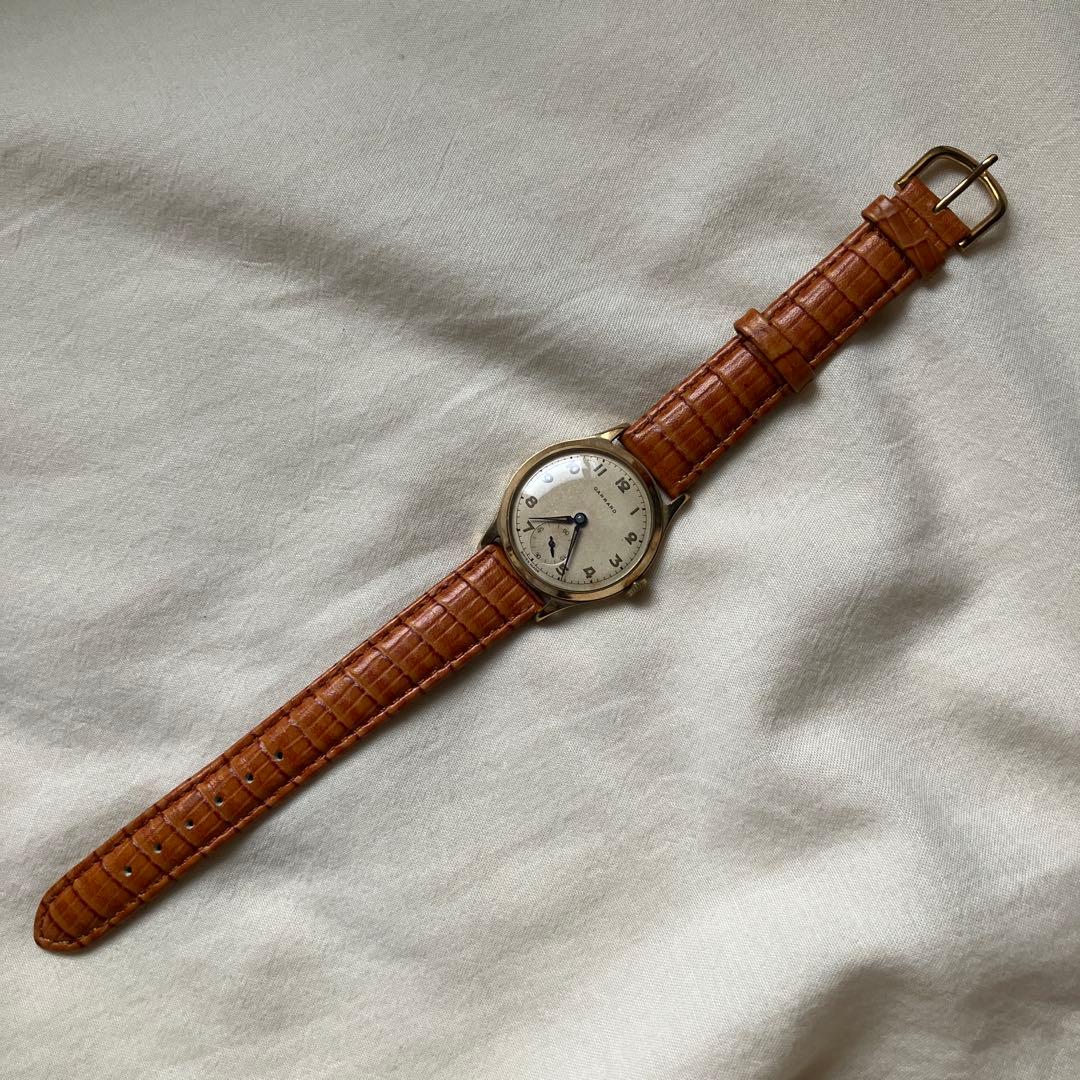 美品 GARRARD 金無垢 イギリス ヴィンテージ時計 1958年製 純正箱付