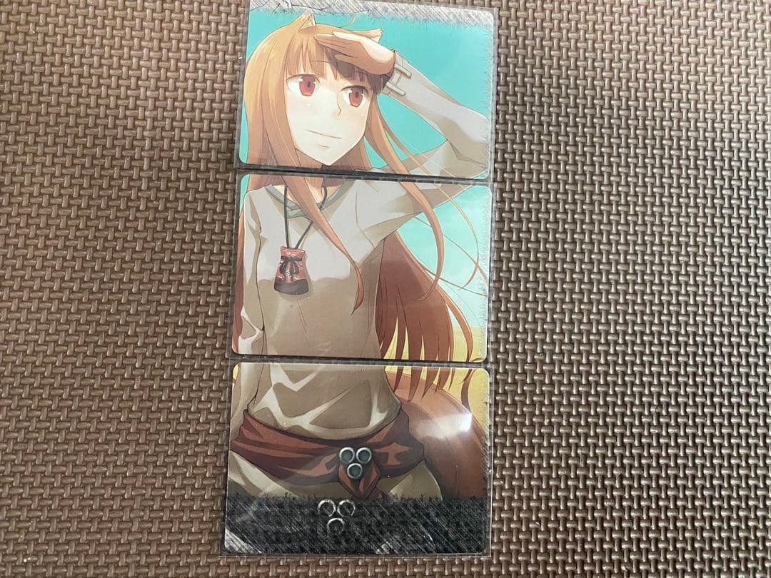 狼と香辛料 アニメ 1期 ホロ 3枚 完成 カード 狼と香辛料 アニメ 1期 ホロ 3枚 完成 カード