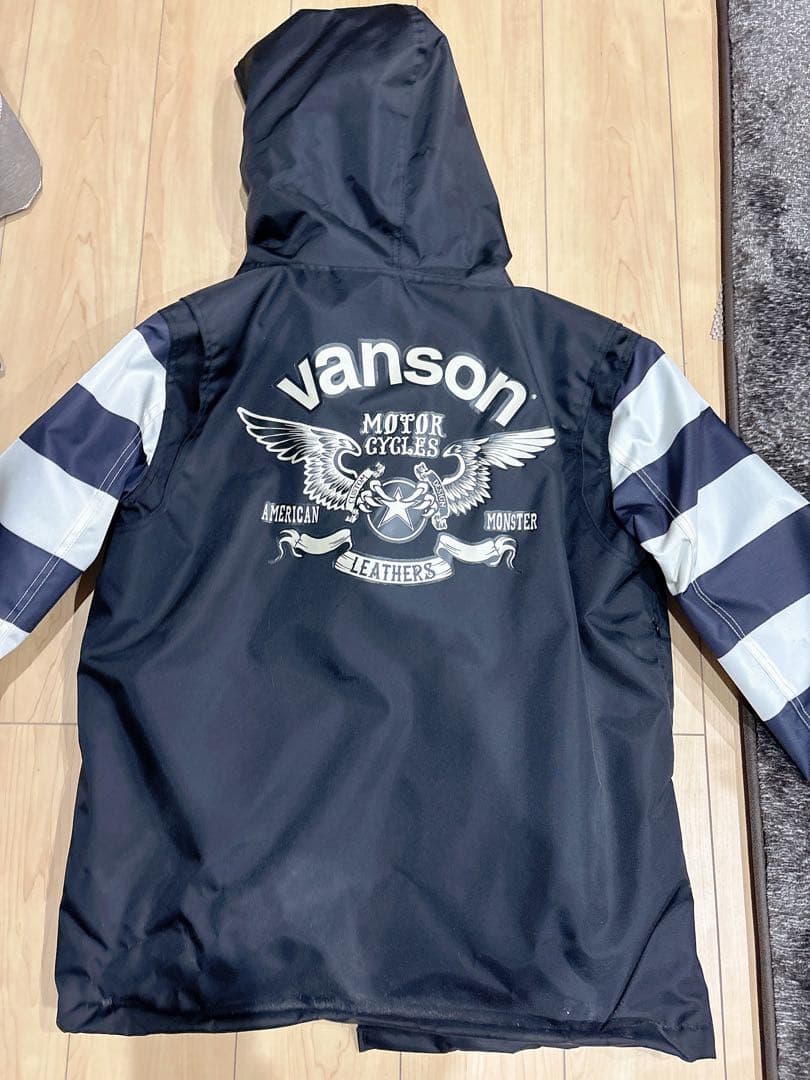 vanson バンソン コーチジャケット XL 黒