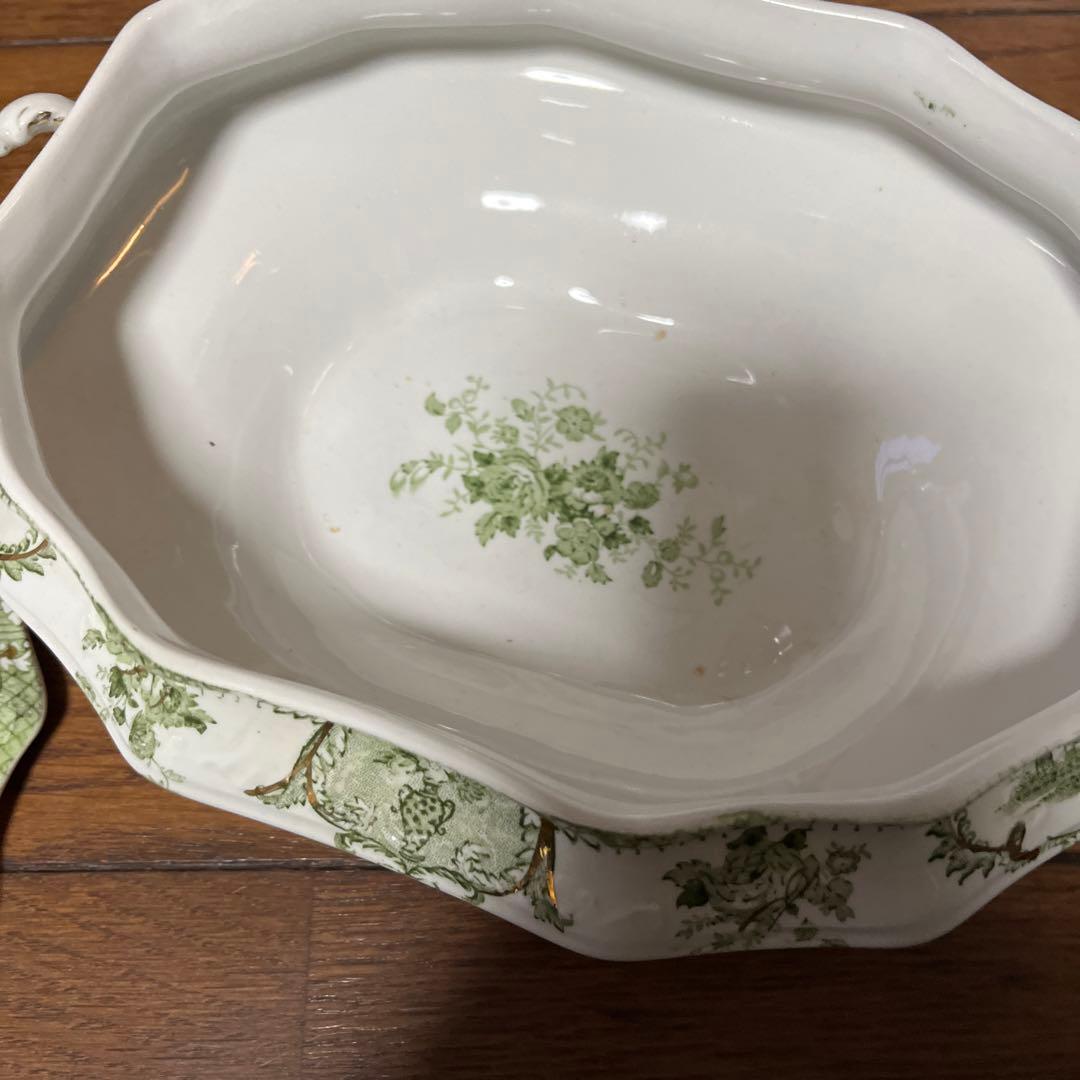 限定最終アンティークウェッジウッド高額キャセロールヴィンテージ形が