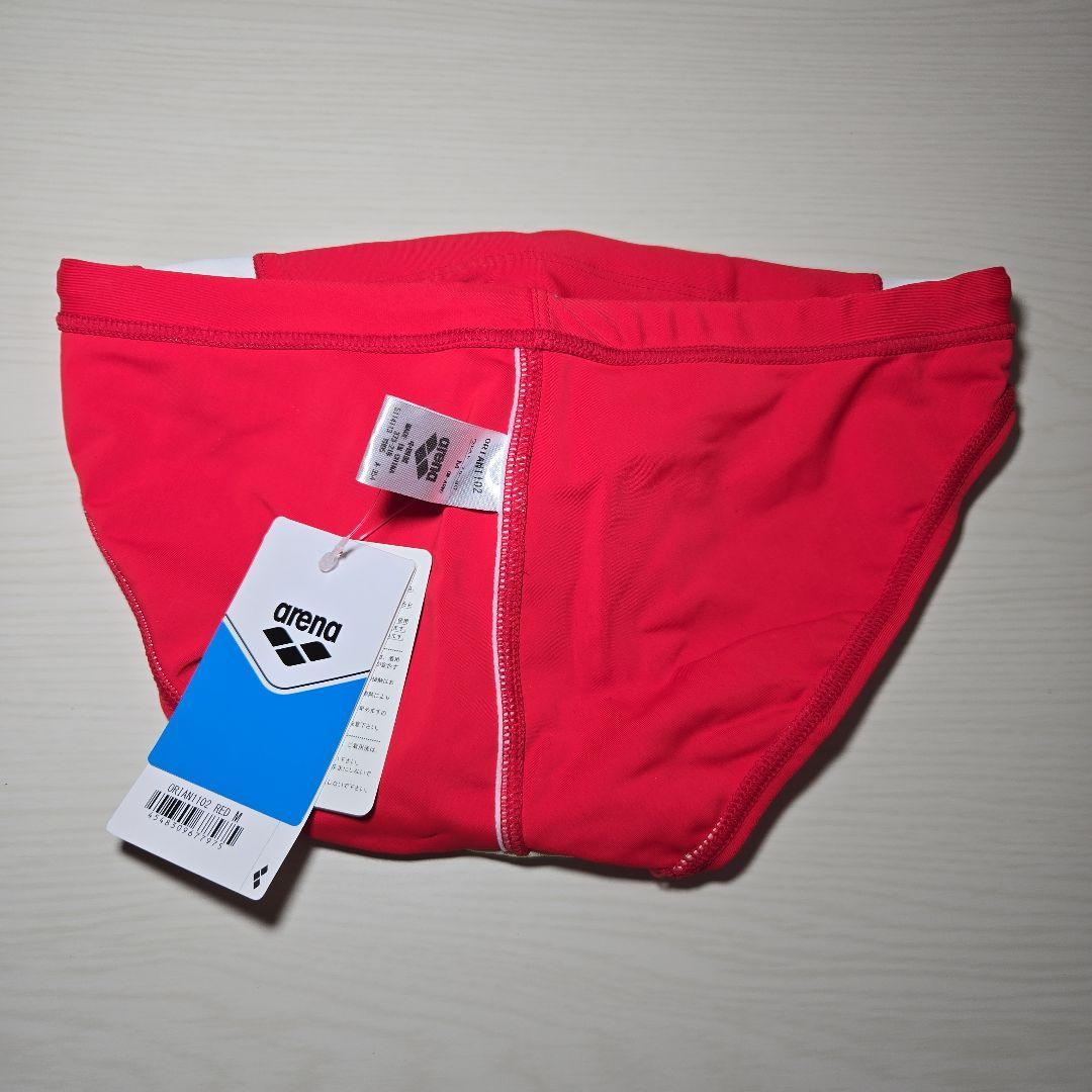 アリーナ 男性用競泳水着 Vパンツ Mサイズ レッド アリーナ（arena