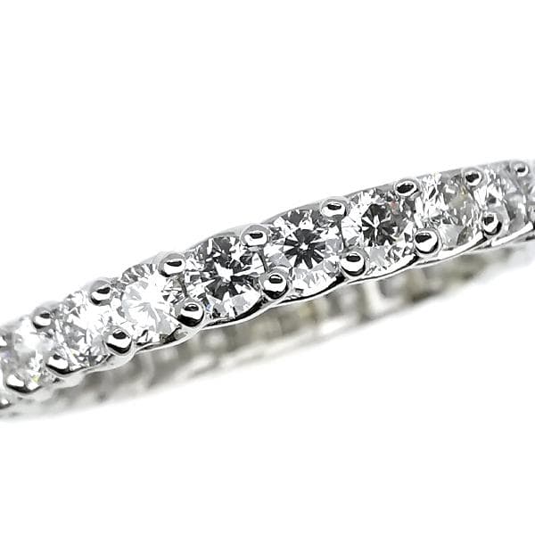 Pt ダイヤ リング 1.04ct フルエタニティ