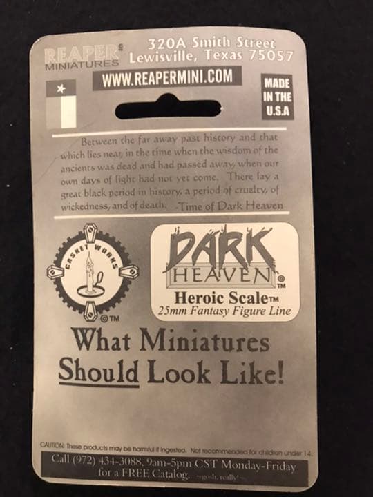 REAPER ダークヘブン ミニチュアメタルフィギュア