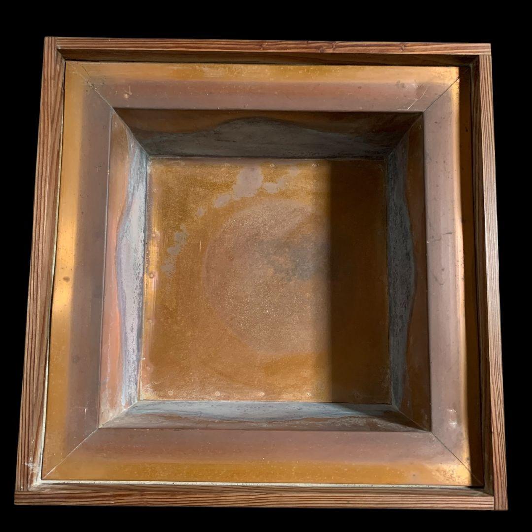 炉壇 置炉 火鉢 囲炉壇 茶道具 銅製 五徳付