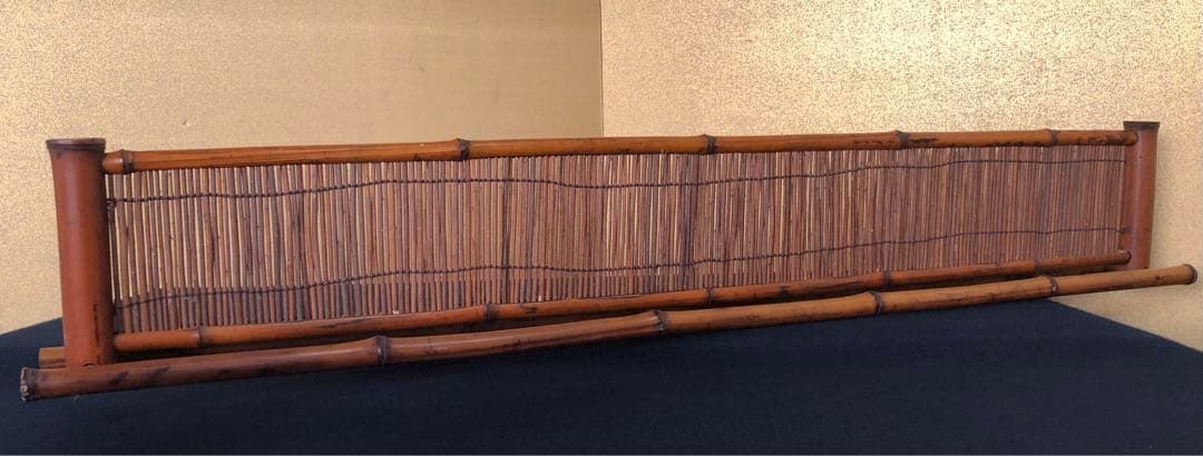 w162 竹製 氷裂結界 炉屏 結界 衝立 煎茶道具 茶道具 - メルカリ 《R