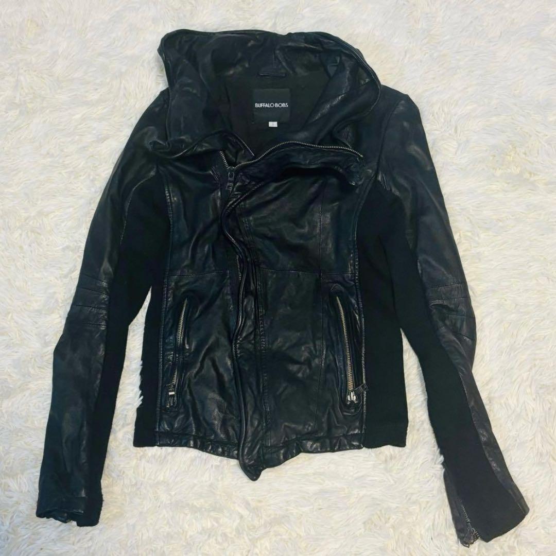 BUFFALO BOBS変形レザー ジャケット y2k archive お兄系 y2k お兄系 BUFFALO BOBS GOAT LEATHER JACKET
