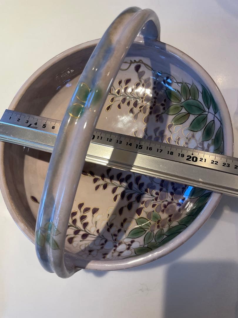 陶葊 陶あん 取手付き器 藤の花 - メルカリ