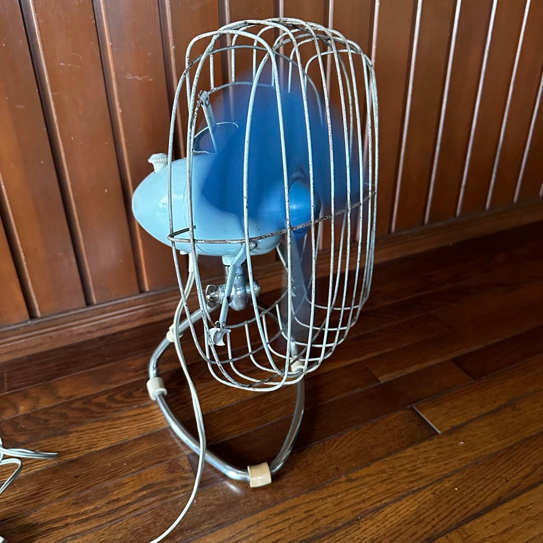 昭和レトロ　扇風機　富士電機　サイレントファン　角形　四角　希少　稼働します