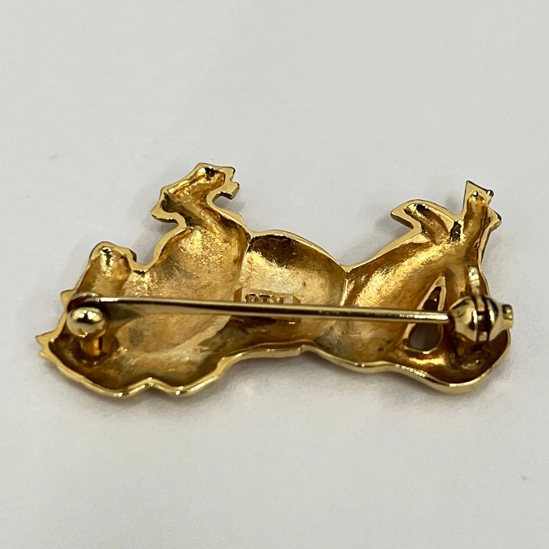 18金 K18 ゴールド 馬 ブローチ ホース 5.4g - メルカリ