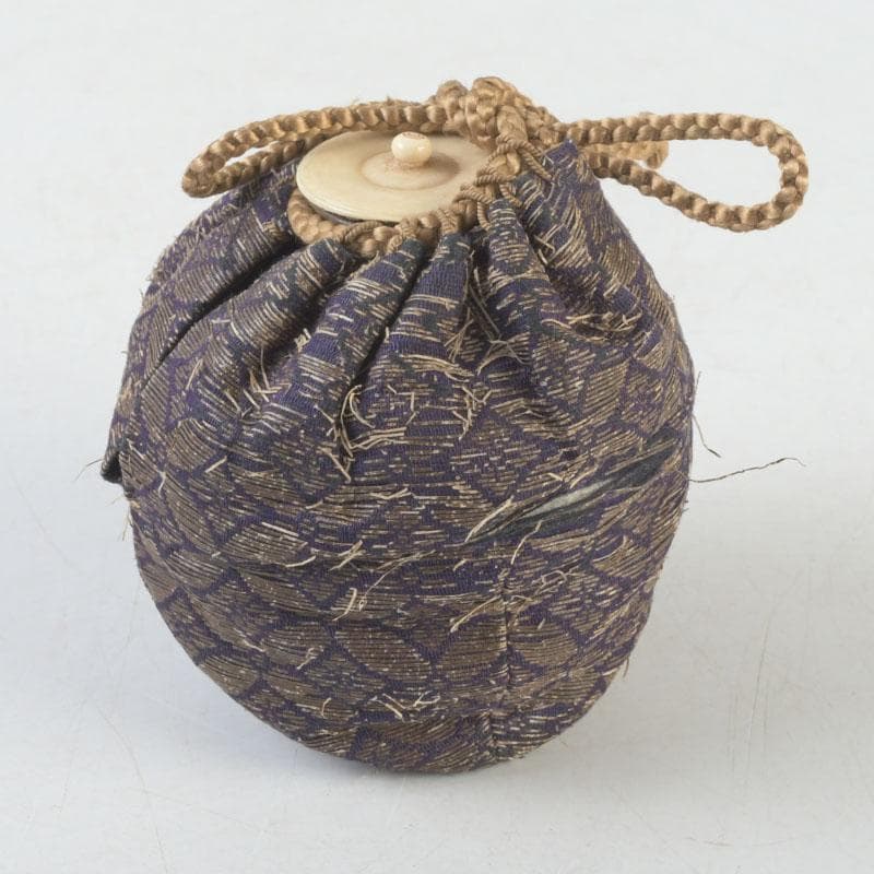 茶道具 瀬戸焼 茶入 仕覆・時代箱付 V 9734